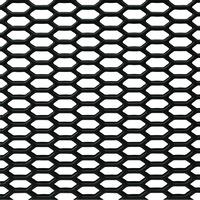 RaceMesh Black ABS Plastic 98x24 HEX Stippl