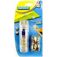 Rapesco Supaclip® 40 See Through Dispenser & 25 Stainless Steel Clips