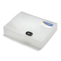 rapesco walletbox file a4 60mm capacity clear