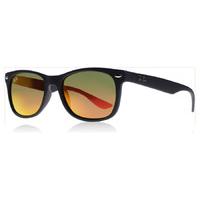 ray ban junior 9052s sunglasses matte black 100s6q 48mm