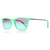 ray ban junior 9061s chris sunglasses green fluorescent transparent ru ...