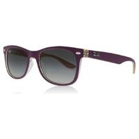 ray ban junior rj9052s sunglasses matte violet 703311 48mm