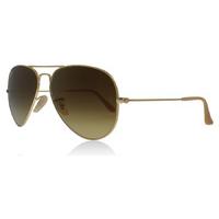 Ray-Ban 3025 Aviator Sunglasses Matte Gold 112/85 58