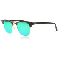 Ray-Ban 3016 Clubmaster Sunglasses Tortoise and Gold 114519