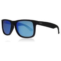 ray ban 4165 justin sunglasses black 62255 55mm