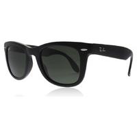 ray ban 4105 folding wayfarer sunglasses black 601 54mm