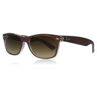 ray ban 2132 wayfarer sunglasses top brushed brown on trasp 614585 52m ...