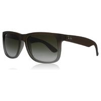 ray ban justin sunglasses brown green 8547z 54mm