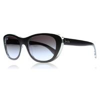 Ray-Ban 4227 Sunglasses Top Matte Black on Transparent 60528G