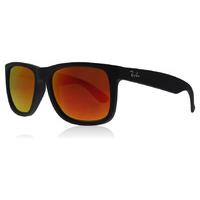 ray ban 4165 justin sunglasses matte black 6226q 55mm