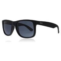 ray ban 4165 justin sunglasses matte black 6222v polariserade 55mm