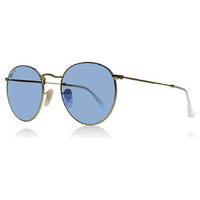 Ray-Ban 3447 Round Metal Sunglasses Matte Gold 112/4L Polariserade