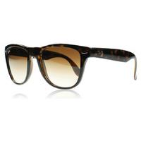 ray ban 4105 folding wayfarer sunglasses tortoise 71051