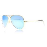 Ray-Ban 3025 Aviator Sunglasses Matte Gold 112/17 55mm