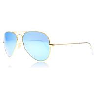 ray ban 3025 aviator sunglasses matte gold 11217 55mm