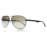 Ray-Ban 8313 Sunglasses Shiny Black 002/K7 Polariserade 58mm