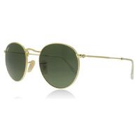 Ray-Ban 3447 Round Metal Sunglasses Gold 001 50mm