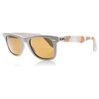 ray ban 2140 wayfarer sunglasses matte beige 6063