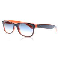 Ray-Ban 2132 Wayfarer Sunglasses Top Blue Orange 789/3F Small (52mm)