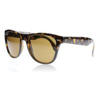 Ray-Ban 4105 Folding Wayfarer Sunglasses Light Havana Crystal 710 Large 54mm