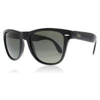 ray ban 4105 folding wayfarer sunglasses black 60158 polariserade 54mm