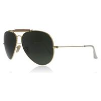 ray ban outdoorsman ii sunglasses gold l2112 62mm