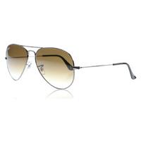 ray ban 3025 aviator sunglasses gunmetal 00451 medium 58mm