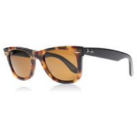 Ray-Ban 2140 Wayfarer Sunglasses Spotted Brown Havana 1160