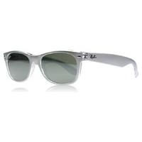 ray ban 2132 wayfarer sunglasses top brushed silver on trasp 614440 52 ...