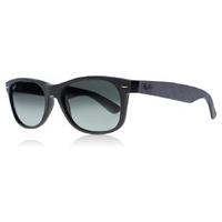 ray ban new wayfarer sunglasses grey suede 6241 71 55mm