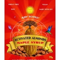 Raw Ecstasy Activated Almonds Maple Syrup 70g