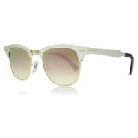 ray ban rb3507 sunglasses brushed silver 1377o 49mm