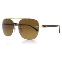 ray ban rb4280 sunglasses brown 628783 polariserade 55mm