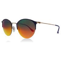 ray ban rb3578 sunglasses copper top blue 9036a8 50mm