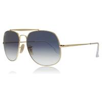 Ray-Ban The General Sunglasses Gold/Crystal Blue 001/3F 57mm