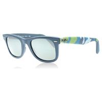 Ray-Ban 2140 Wayfarer Sunglasses Matte Blue 60140 50mm