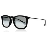 Ray-Ban 4187 Chris Sunglasses Black Flock 60756G