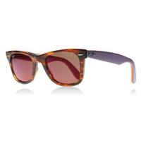 Ray-Ban 2140 Wayfarer Sunglasses Tortoise Purple 11772K