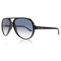 ray ban cats 5000 sunglasses black 6013f 59mm