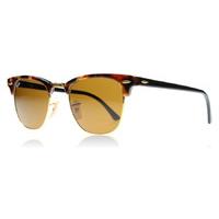 Ray-Ban 3016 Clubmaster Sunglasses Spotted Brown Havana 1160