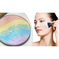 Rainbow Shimmer Highlighter with Optional Brush