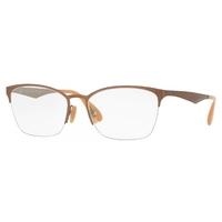 Ray-Ban RX6345 2732 Brushed Light Brown on Grey