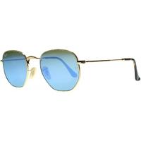 ray ban rb3548n 0019o goldtortoise blue lens