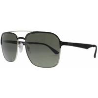 Ray-Ban RB3570 90049A Silver Top Shiny Black