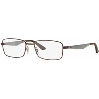 ray ban rx6333 2511 shiny dark brown