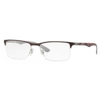 ray ban rx8413 2892 silver top on brown