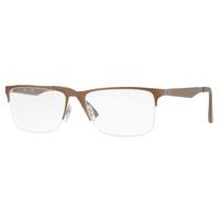 Ray-Ban RX6335 2531 Grey Top On Brusched Brown