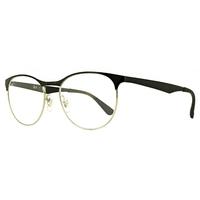 ray ban rb6365 2861 silver top on black