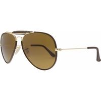 Ray-Ban Outdoorsman RB3422Q 9041 Leather Brown