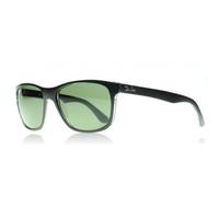 ray ban rb4181 6130 matte back top on transparent grey